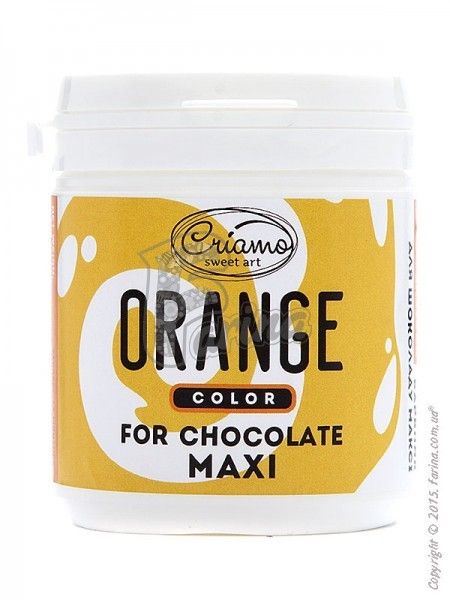 Краситель пищевой для шоколада Criamo Оранжевый/Orange maxi 160g< фото цена
